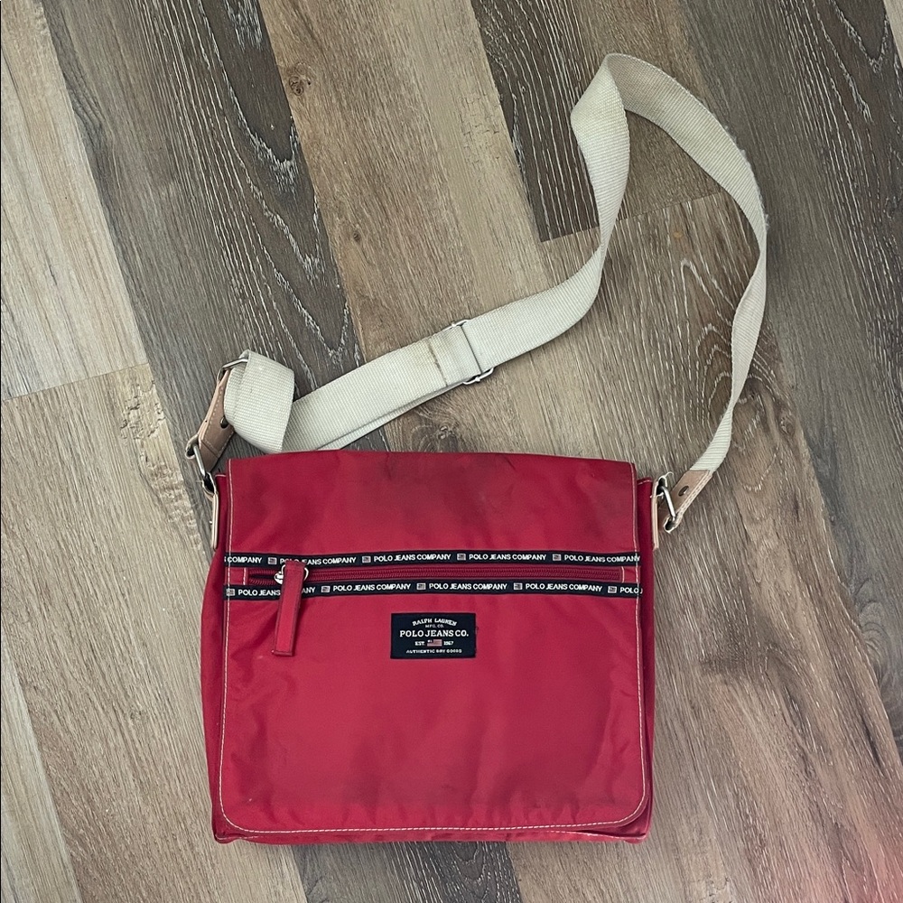 Polo by Ralph Lauren Red Messenger Bag